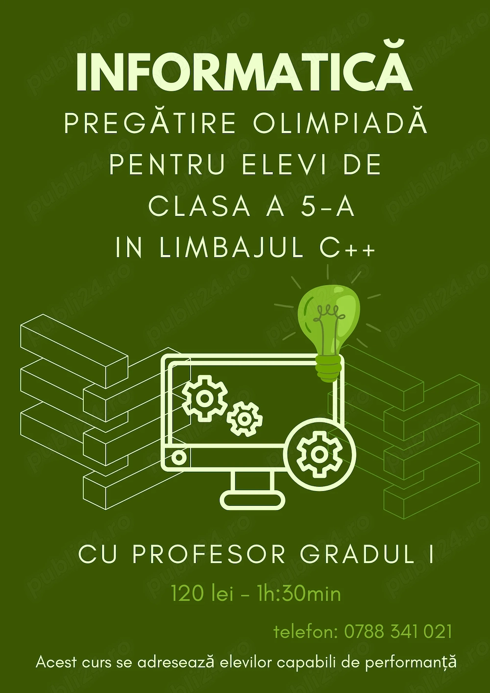 Pregătire pentru olimpiada de informatică la clasa a 5-a