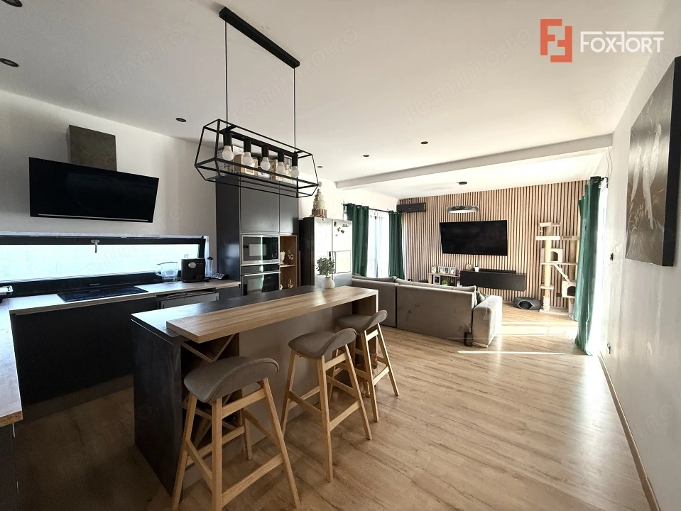 Duplex inedit cu 4 camere, 150 mp, mobilat, in Dumbravita