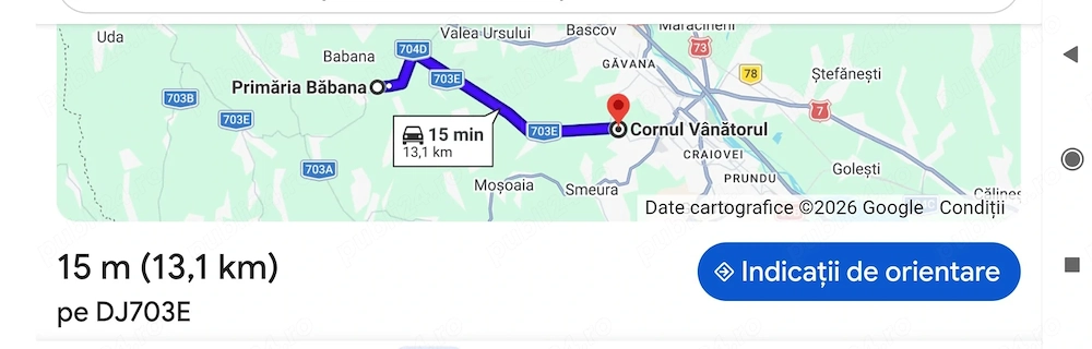 teren de vanzare 8 euro la 13 km de pitesti