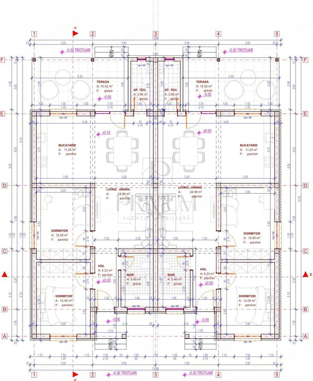 Sag- 4 camere- incalzire in pardoseala- teren generos