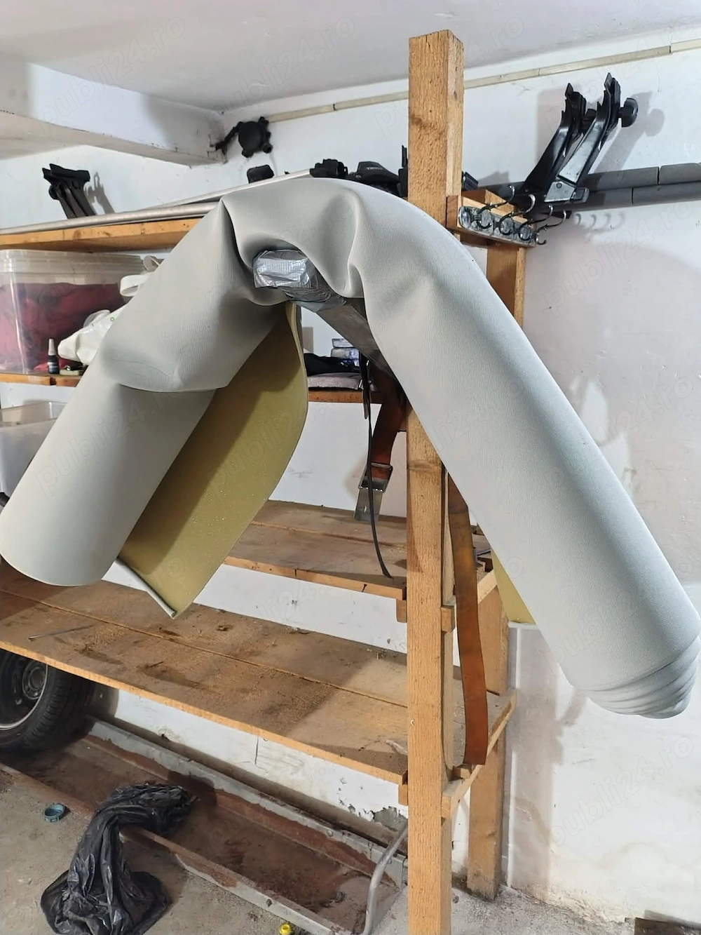 Material plafon auto, Tapiterie plafon auto, Material textil cu spate buretat, Material reconditiona