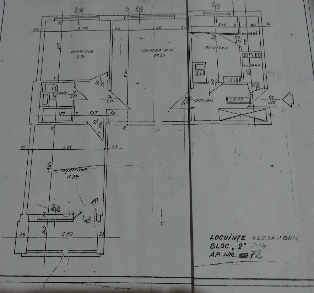 [Proprietar] Apartament 3 camere, Piața Rahovei, etaj 3 4, liber   mutare imediată, boxă