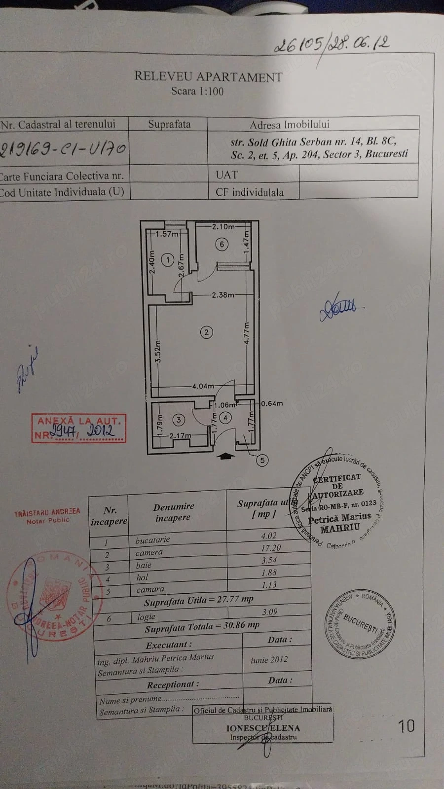 Garsoniera de vanzare (Bul.1 Decembrie)