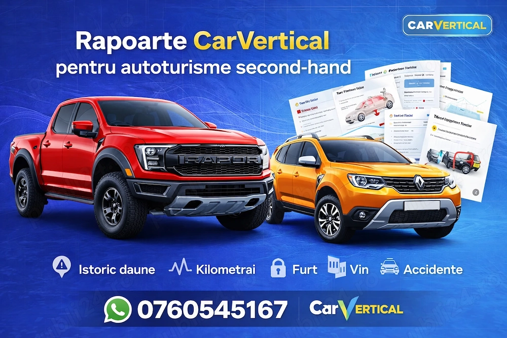 Raport CarVertical - Verificare Istoric si Daune Auto [100% SIGUR]