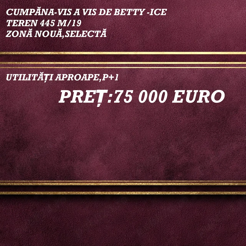 cumpăna teren 445 metri