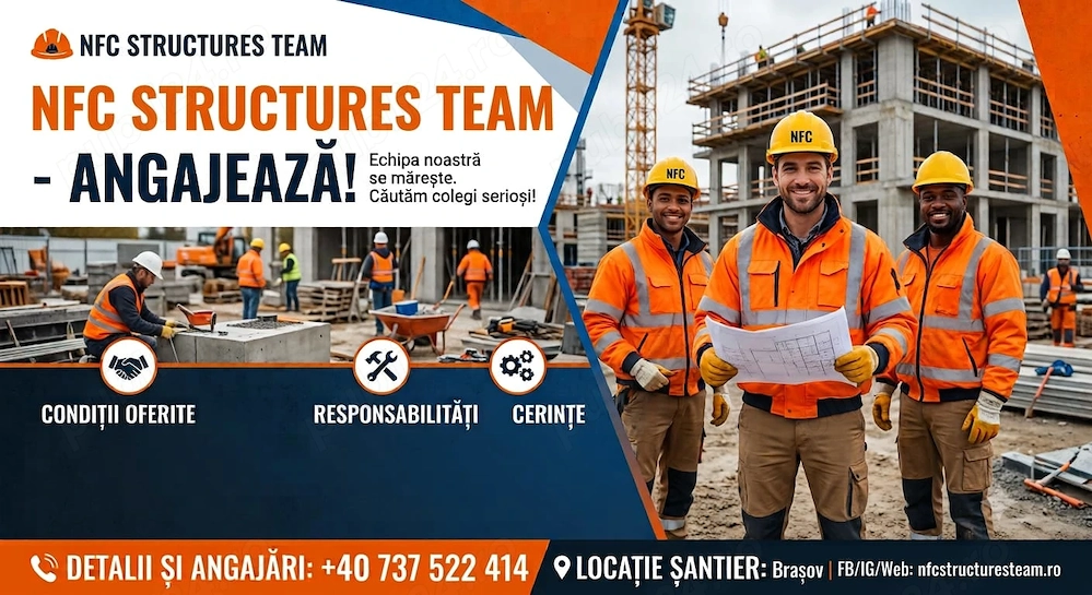 Cautăm Muncitori în Construcții!