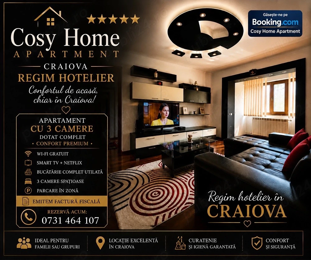 Regim Hotelier Caraiova Ap.3 Camere Ofer Factura