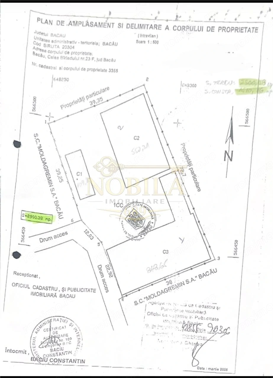HALA BIROURI  HALA DEPOZIT SI 2900 MP TEREN DE VANZARE BACAU