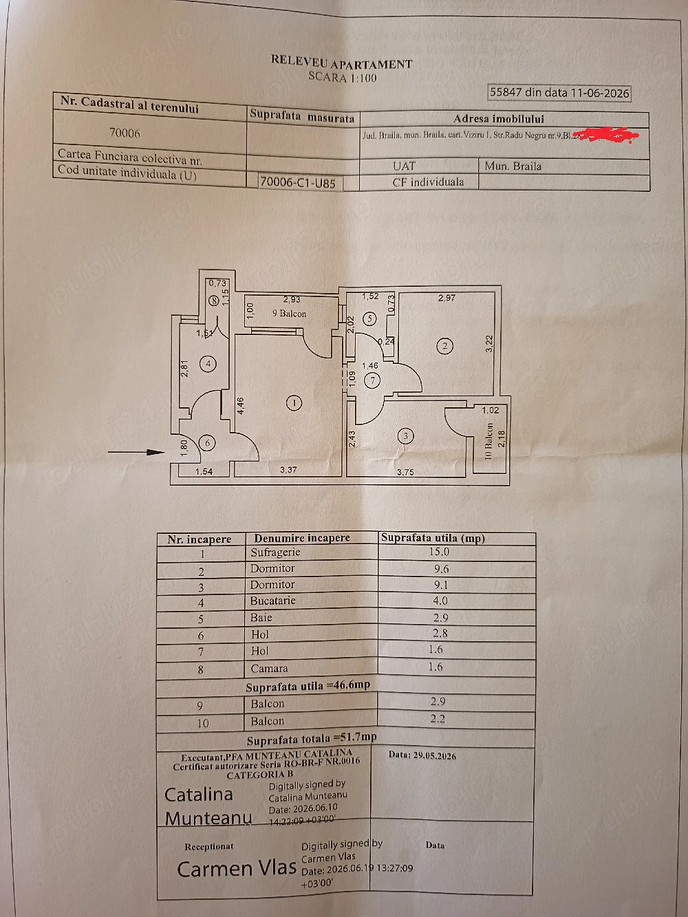 Vand apartament!