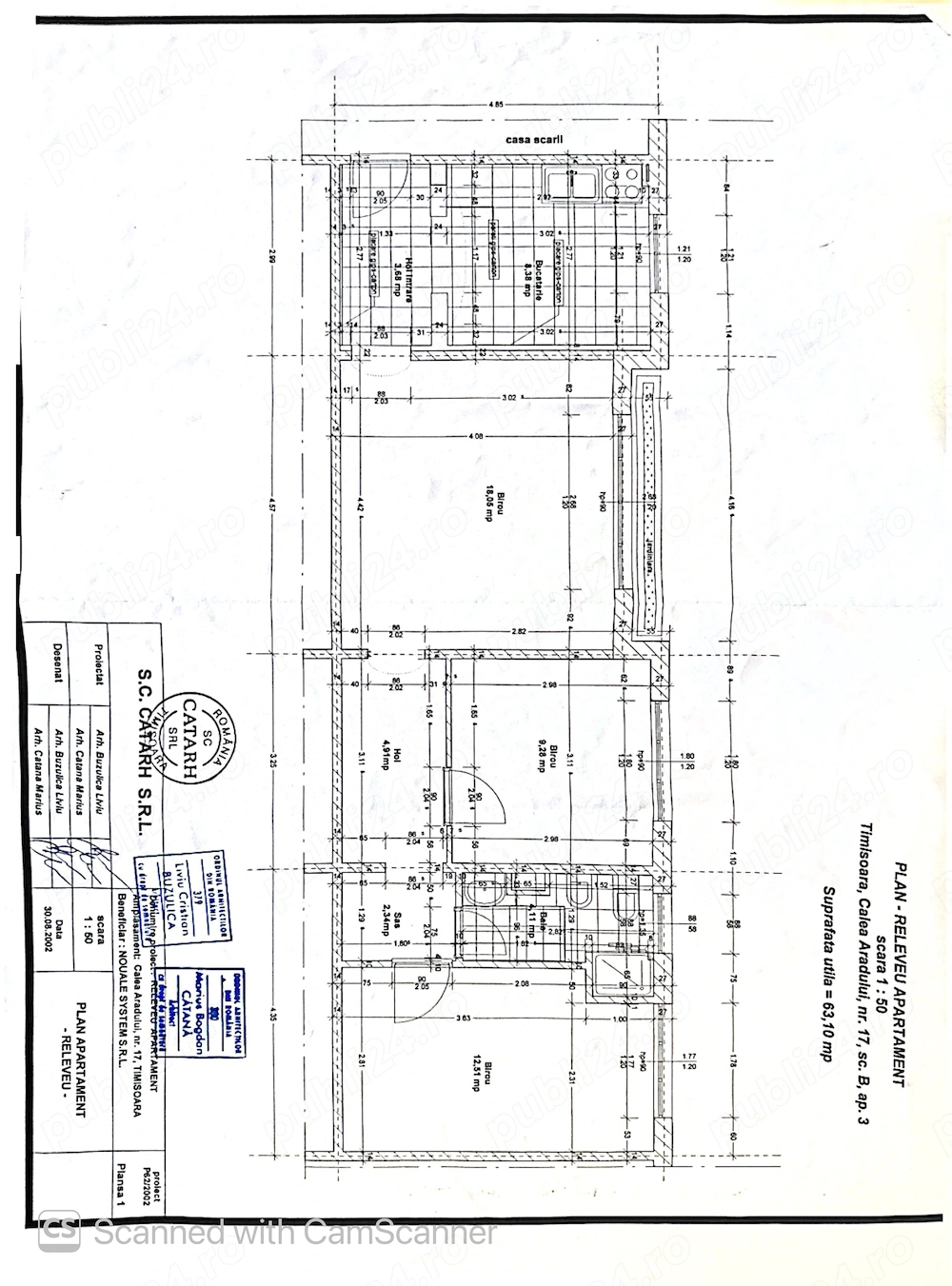 Apartament de vânzare în Calea Aradului nr 17, sc B parter înalt 