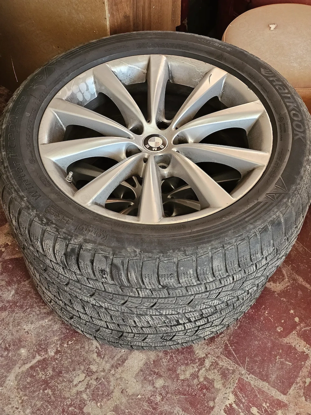 Jante originale BMW R18 Style 328 + anvelope iarnă Hankook 245/50 R18