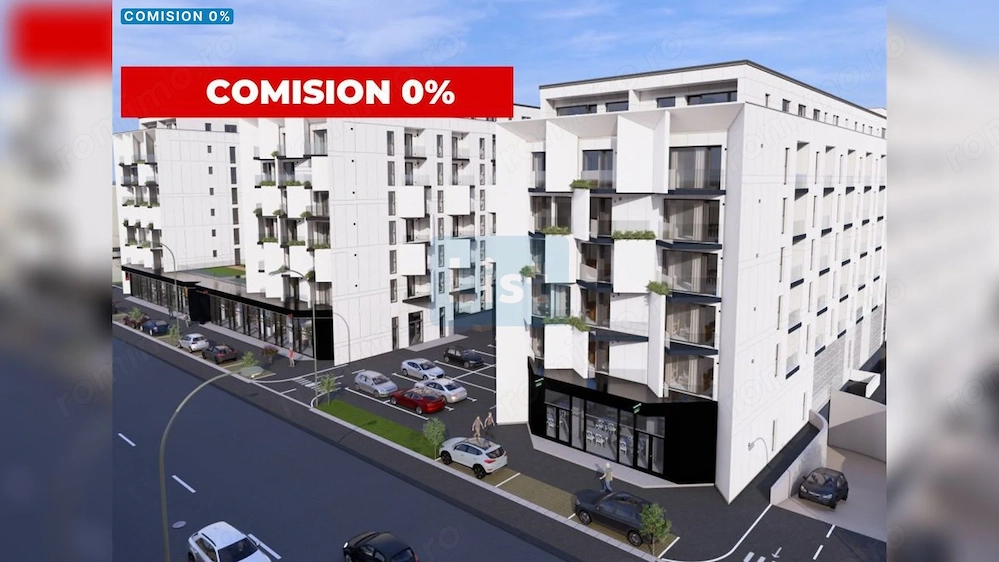 Apartament de vanzare in bloc nou, 3 camere, etaj 2, lift, comision 0%