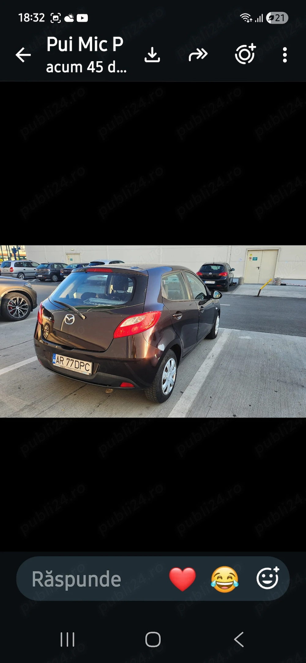 Vand Mazda 2 an 2008 1,5 hdi 3100 euro