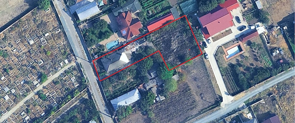  Teren 1200 mp + casă bătrânească   Tânganu, Cernica, Ilfov