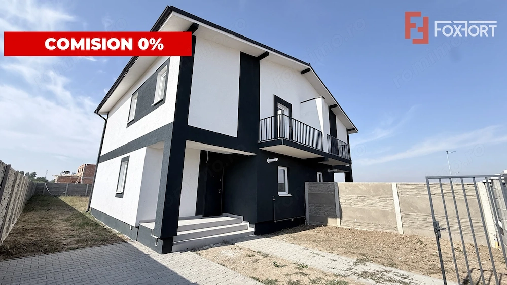 Comision 0% Duplex de vanzare, 4 camere, teren 410 mp - Mosnita Noua