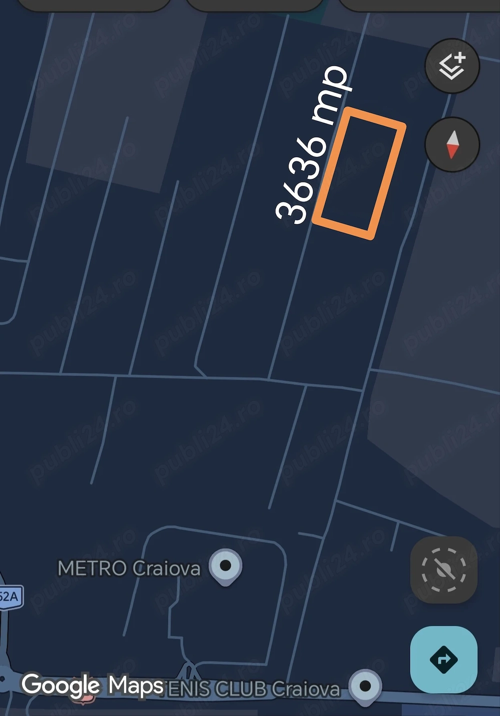 Teren Intravilan parcele 600 1000mp suprafață totală  3.636 mp | Zona Metro, Str. Cătinei