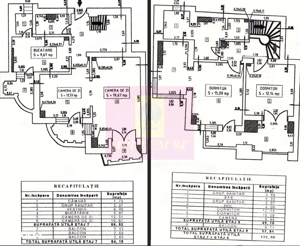 Vanzare duplex 4 camere Unirii-Splai