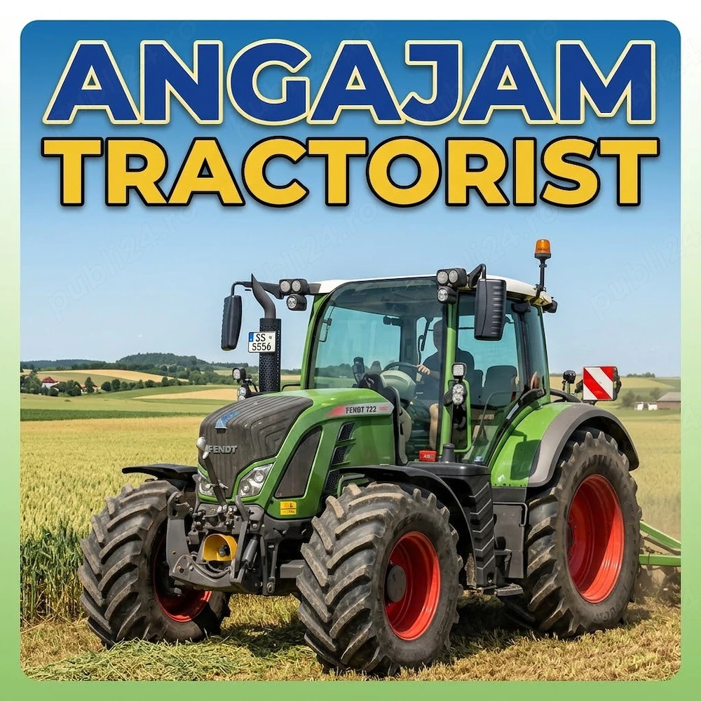 Angajăm tractorist în Vrancea!