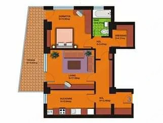 De inchiriat ap 2 camere Splaiul Unirii 9