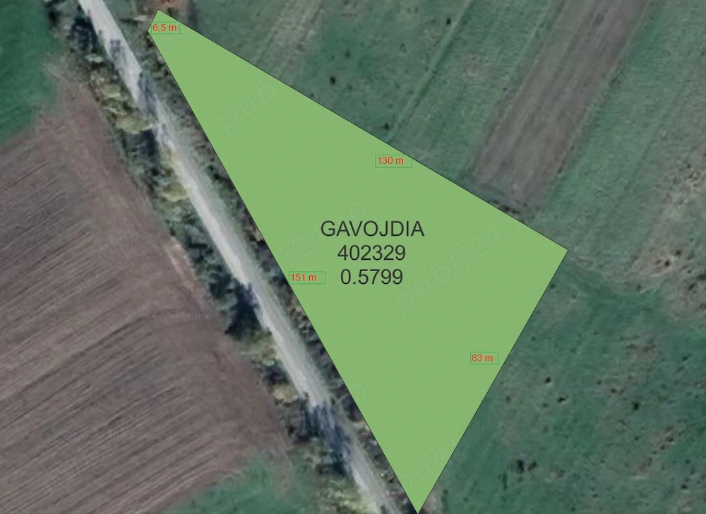 Teren Extravilan 5.799 mp   Vizibilitate Excelentă & Deschidere 151m la Drumul Județean DJ584 Olosa