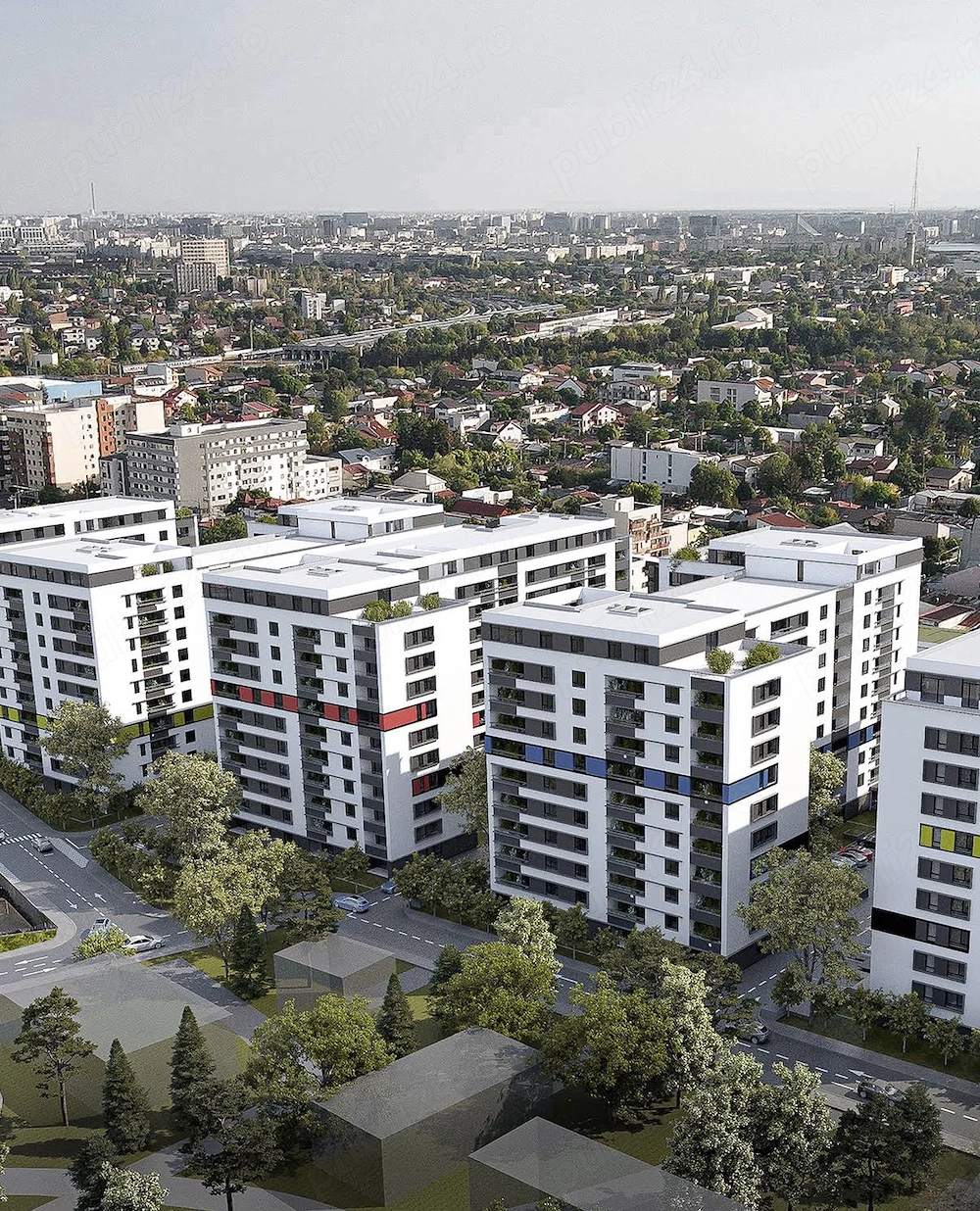 De inchiriat 2 camere Akcent City+parcare 