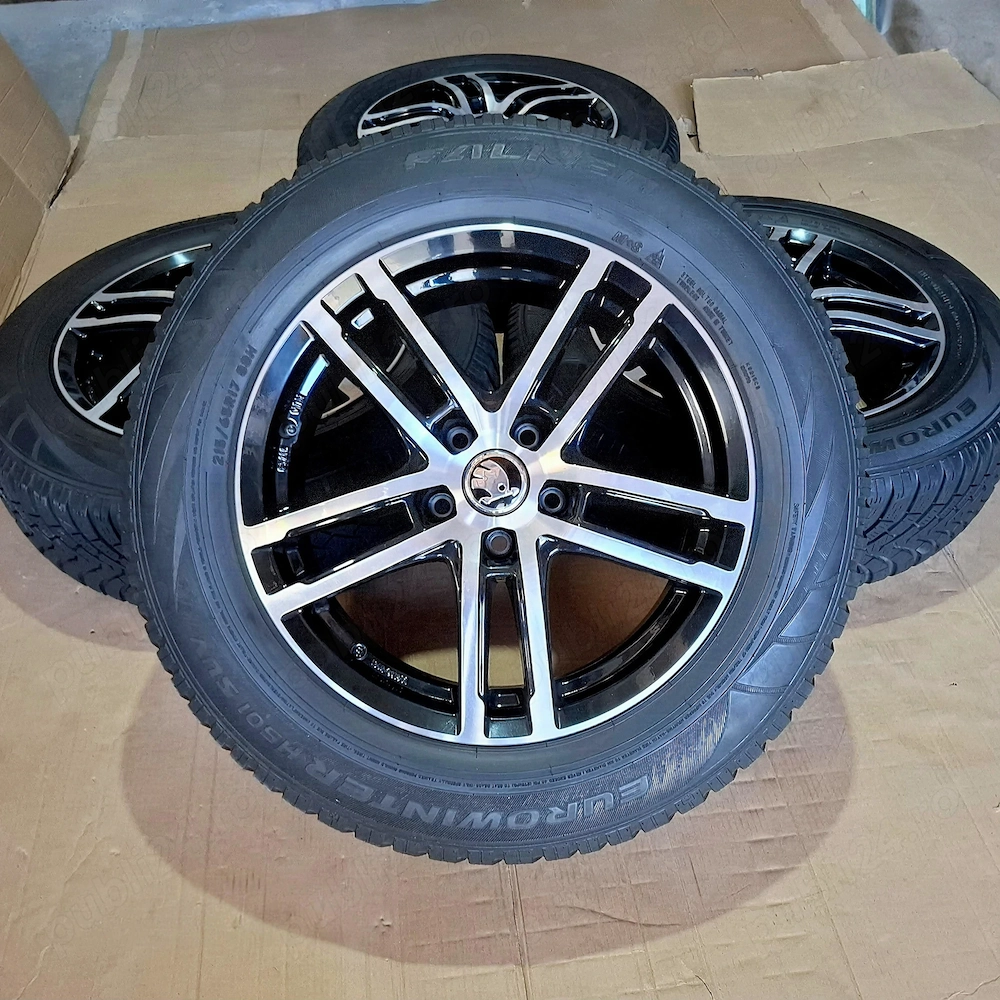 Super roti R17 Skoda KODIAQ VW Tiguan Audi Q3 & Q3 Sportback, Diamond-Cut & negru, 5x112 ET40 17"