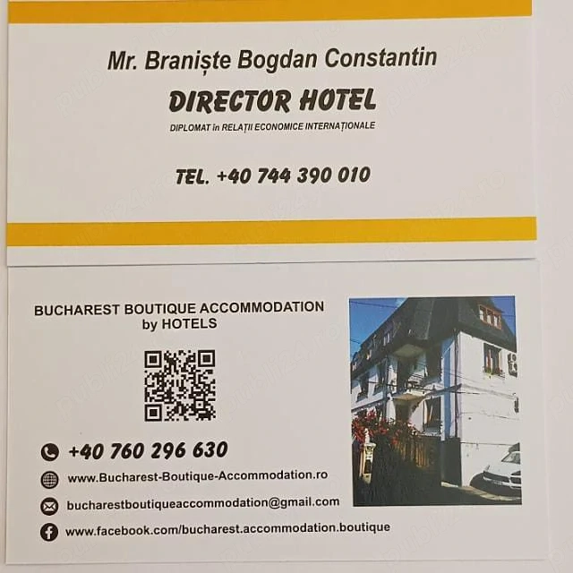 Hotel Bucharest Boutique Accommodation 300 lei camera dubla