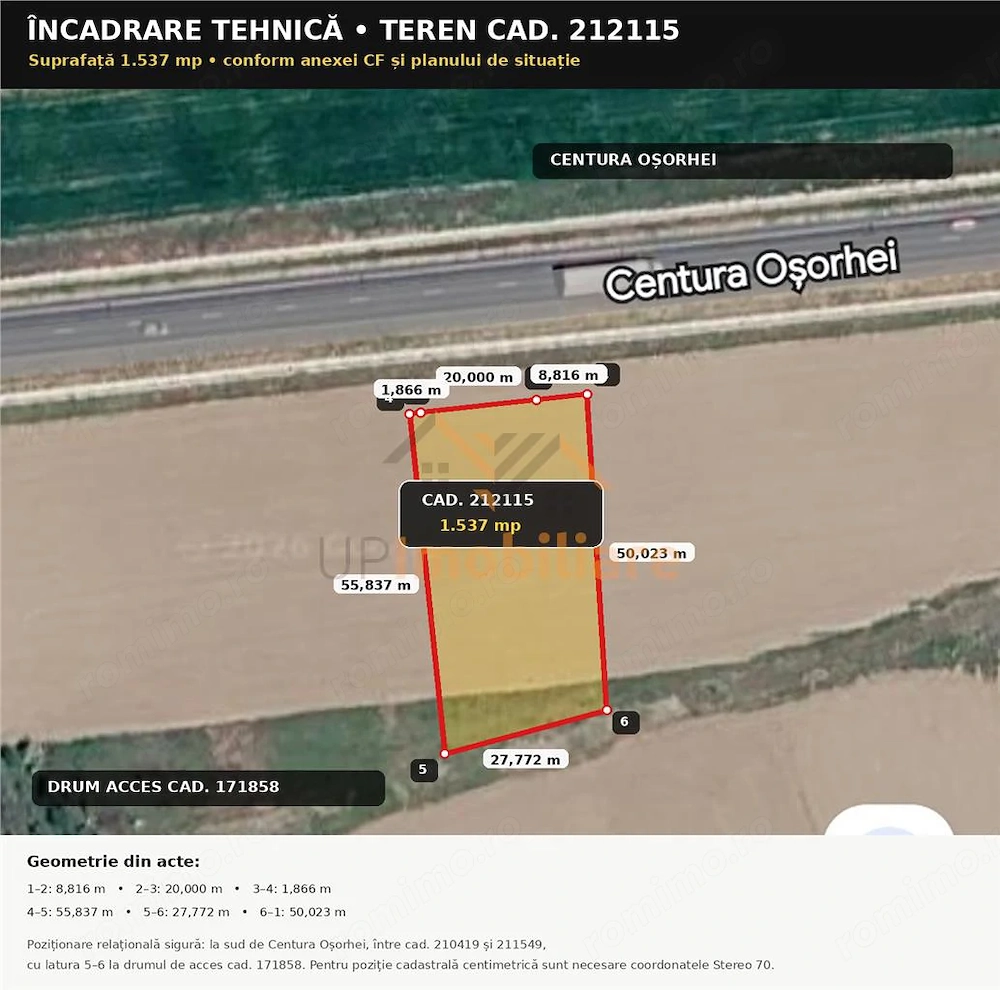 TEREN INTRAVILAN | 1537 mp | ZONA INDUSTRIALA EST | ORADEA | BIHOR