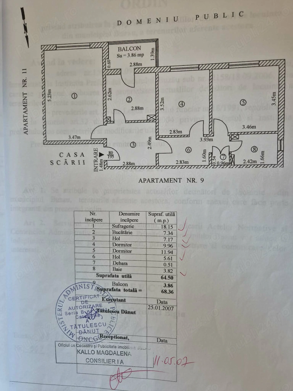 Vanzare Apartament 3 camere Dorobanti 2, Buzau