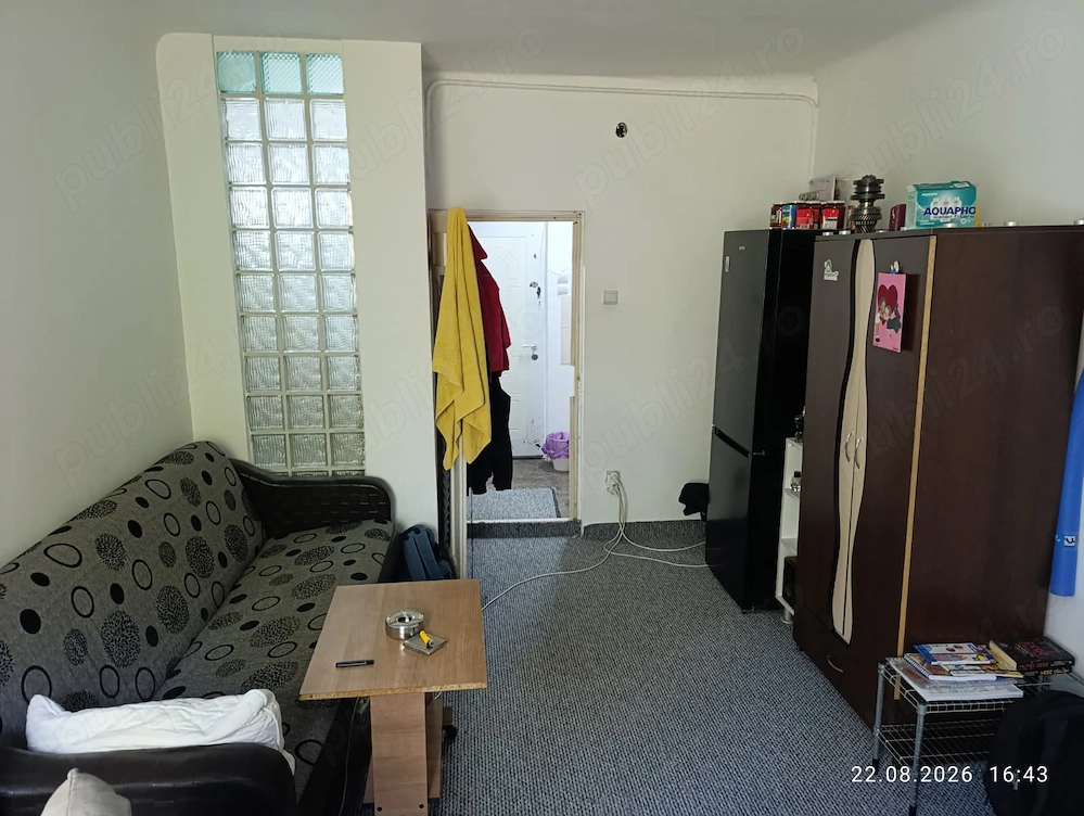 Garsoniera de inchiriat Sector 3 Bucuresti, Et 4 din 4, 25 mp, fara balcon, fara loc parcare