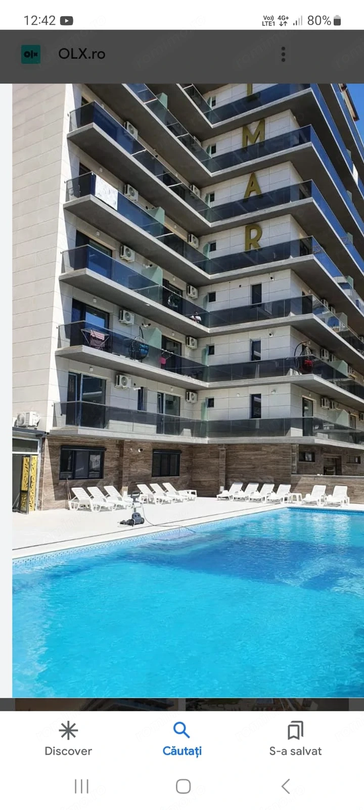 Proprietar închiriez studio Mamaia Nord