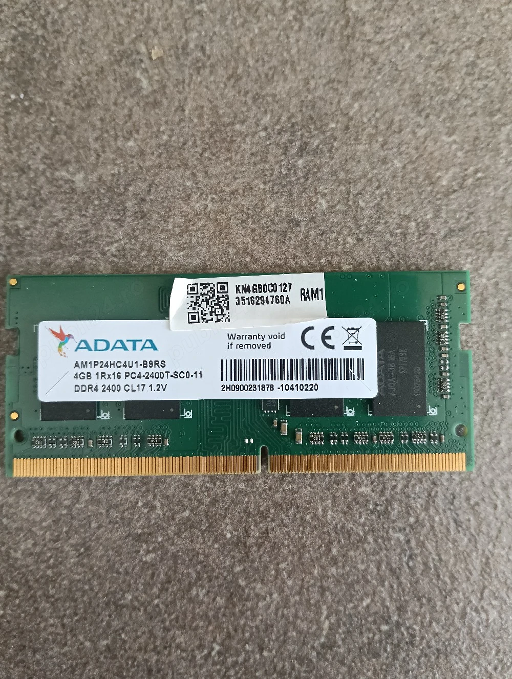 RAM ddr4 4gb schimb cu ssd 