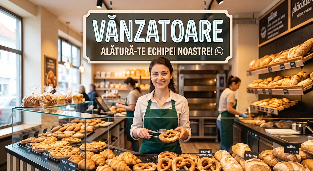 Angajăm Vânzătoare pentru Simigerie Patiserie