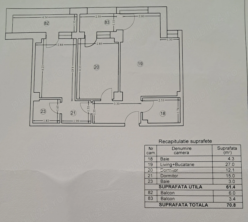 Apartament de vânzare