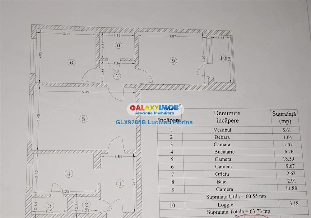 Apartament 3 camere, etaj 1, bloc reabilitat I Drumul Taberei