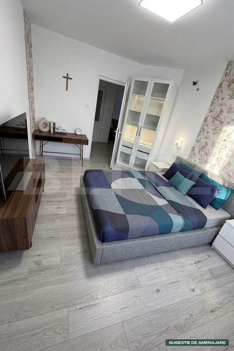 Apartament 2 camere, 61mp, parcare inclusă, balcon, Zona Florilor