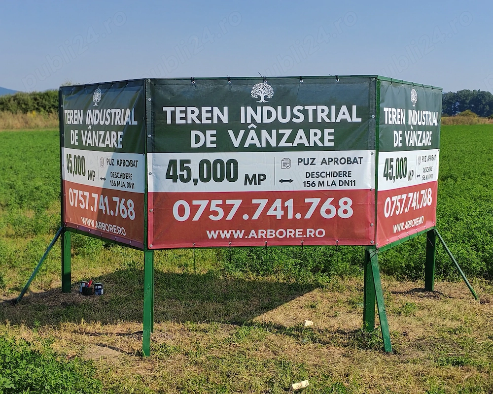 Teren Industrial Brasov - 45.000 MP | PUZ APROBAT | DESCHIDERE 156 M LA DN11 