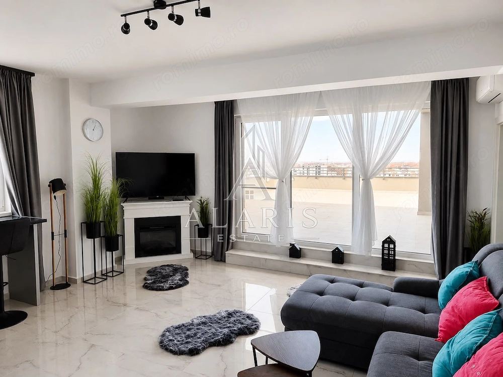 Apartament tip penthouse cu 2 camere, 55mp terasa, Aradului