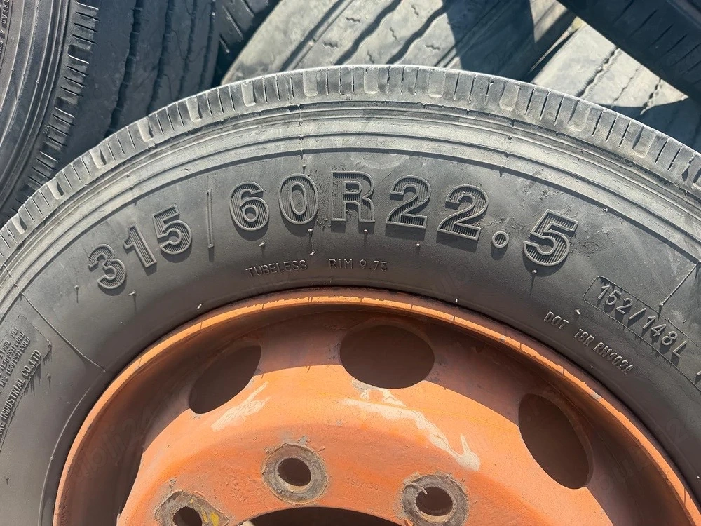 vand jante si cauciuri fata pentru cap tractor mega 315/60/22,5