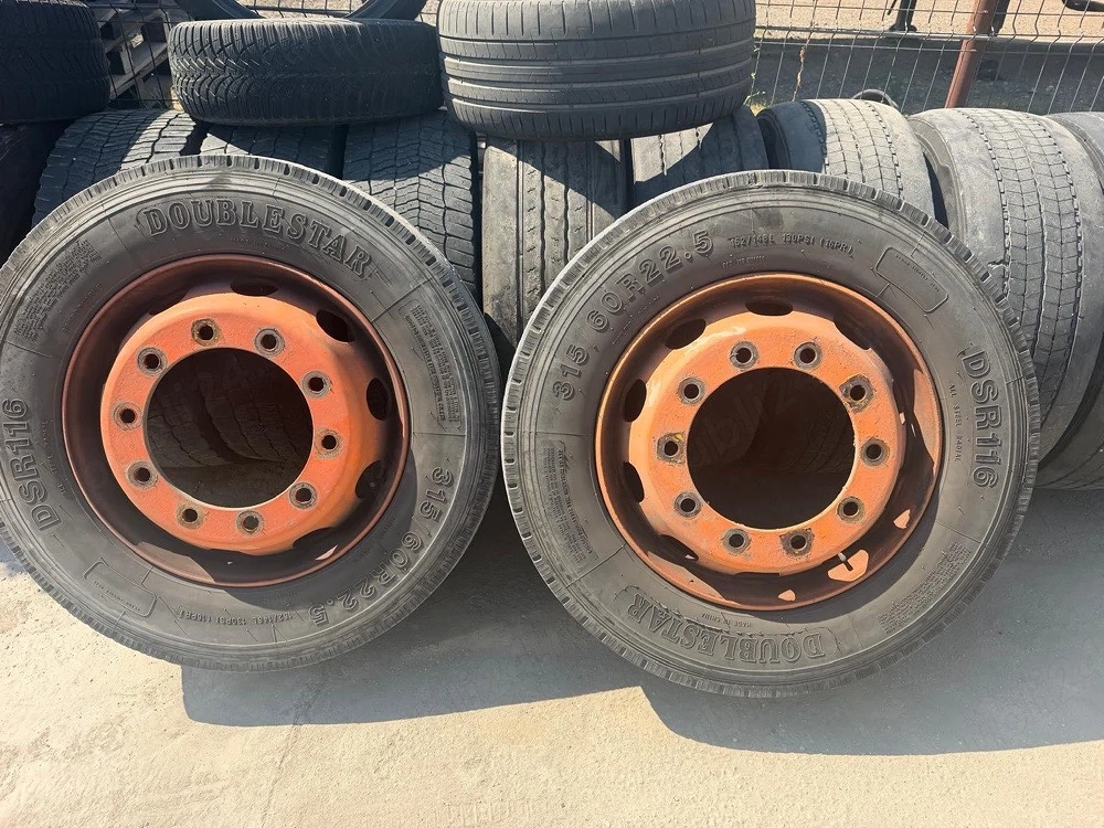 vand jante si cauciuri fata pentru cap tractor mega 315/60/22,5