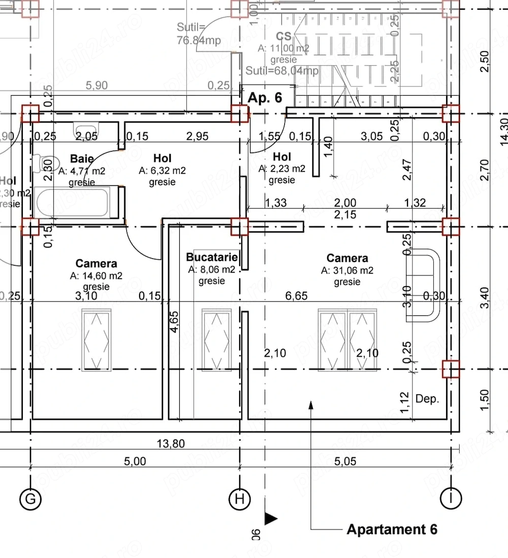 Vând apartament mansardă 