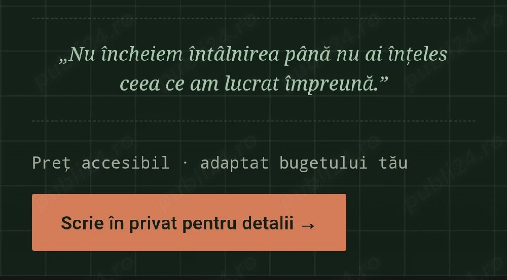 Investește în pregătirea ta astăzi. Rezultatele se construiesc pas cu pas!