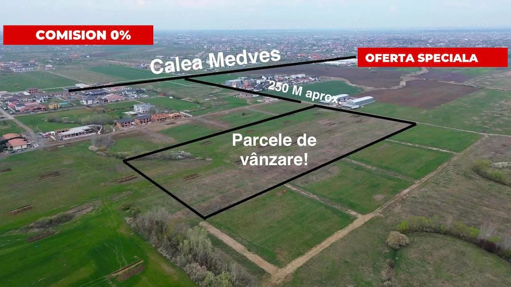 Parcele de teren disponibile la vanzare – Toate Utilitatile/ Comision 0%