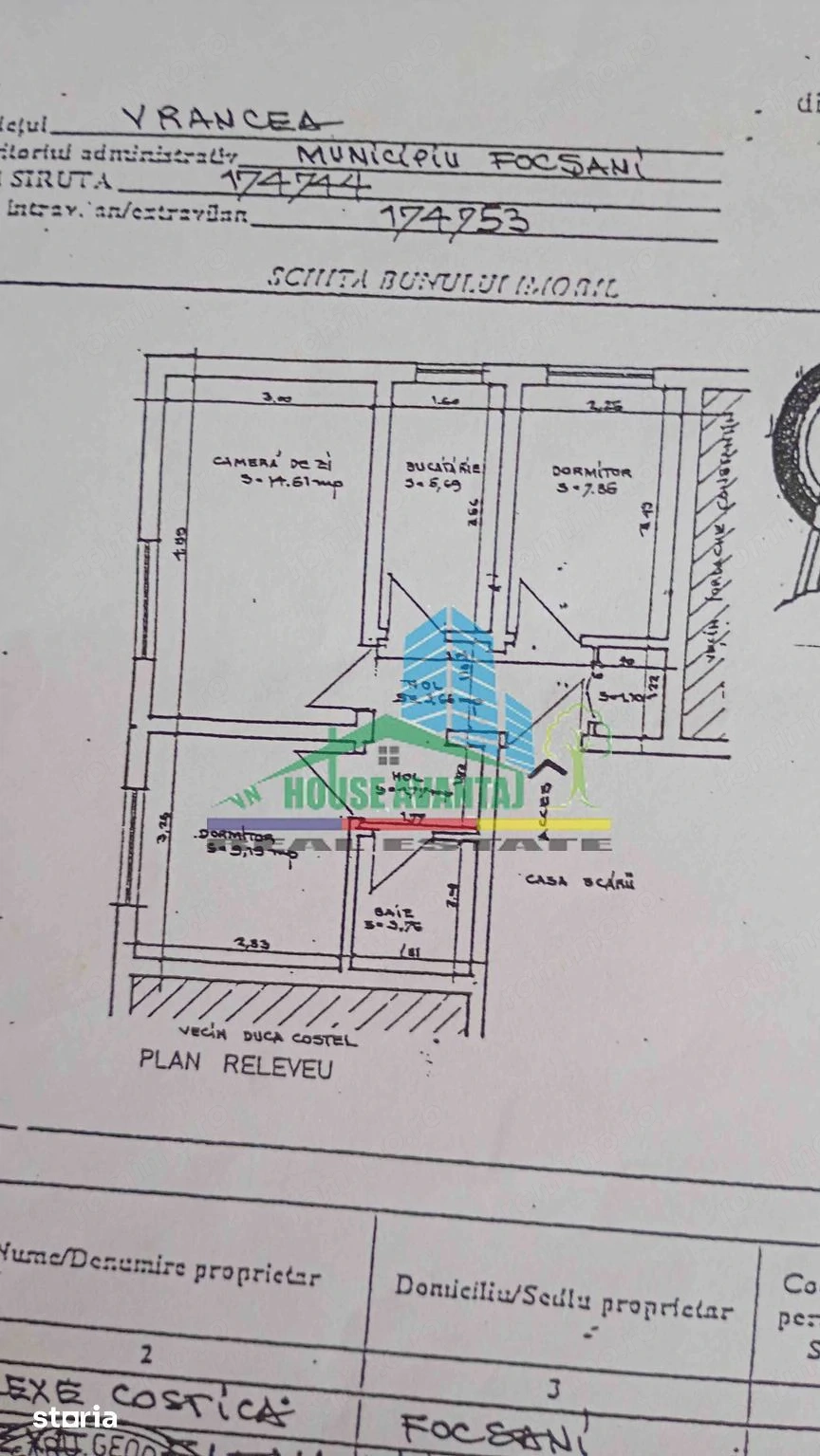 Apartament 3 camere parter