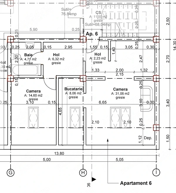 Apartament de vanzare in zona Gavril Muzicescu la mansardă
