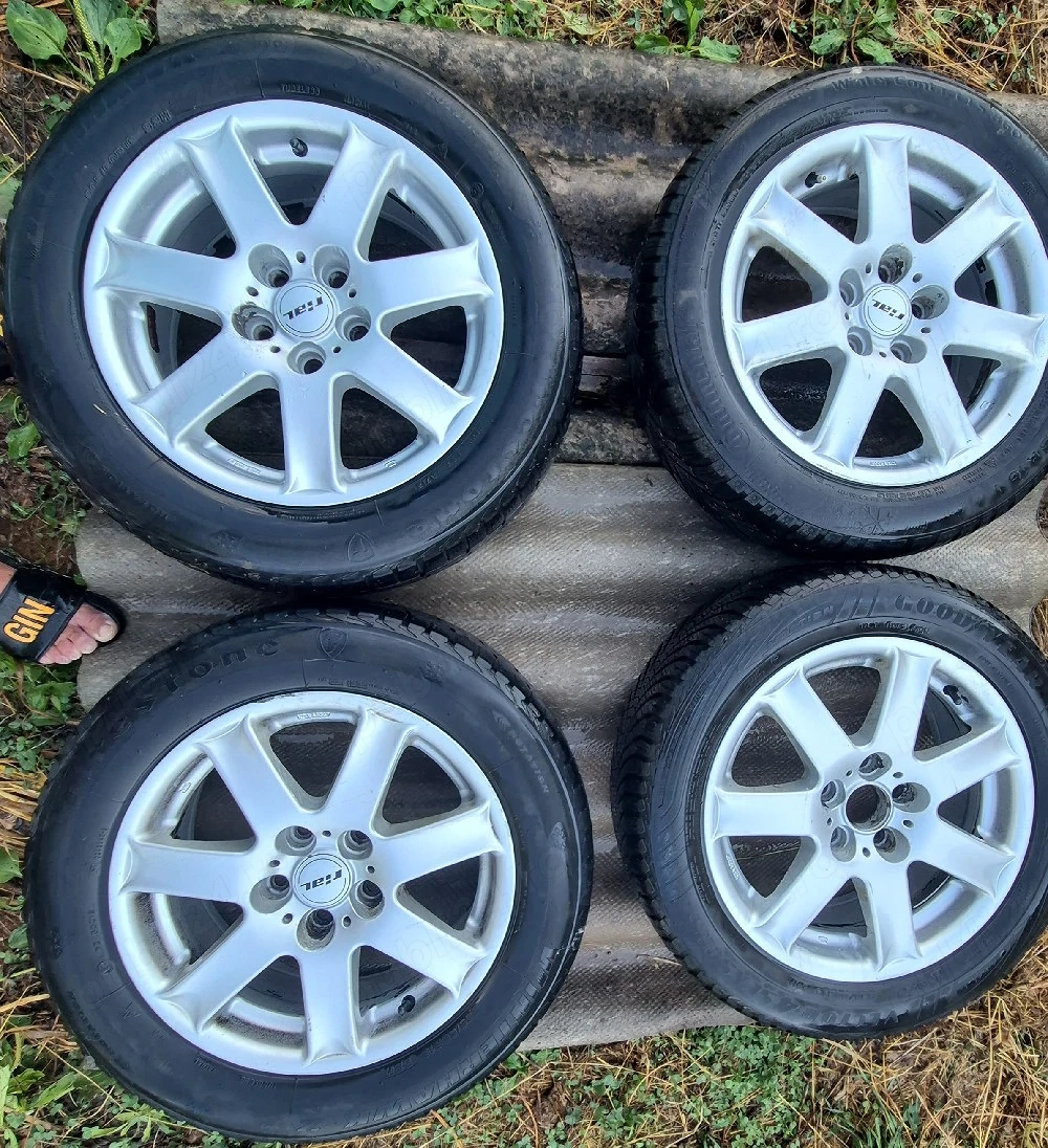 Vand Set Roti Vw Passat 205/55 R16 Originale Prinderea 5X112 anvelope Continental M+S 