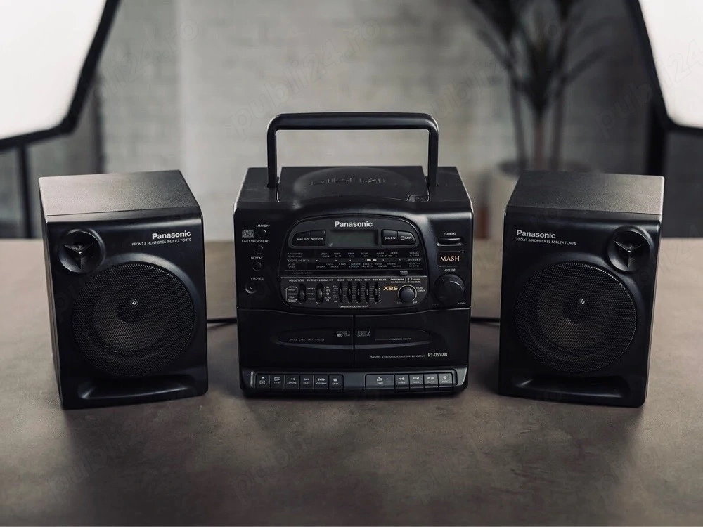Vând Boombox Radio-Casetofon dublu cu CD Panasonic RX-DT600