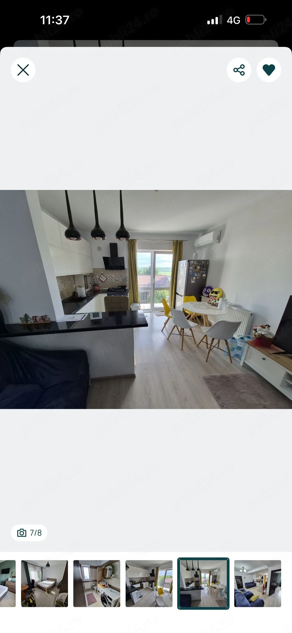 Proprietar   vând apartament 3 camere, complet mobilat, în CCR Residence   Valea Lupului, Iași