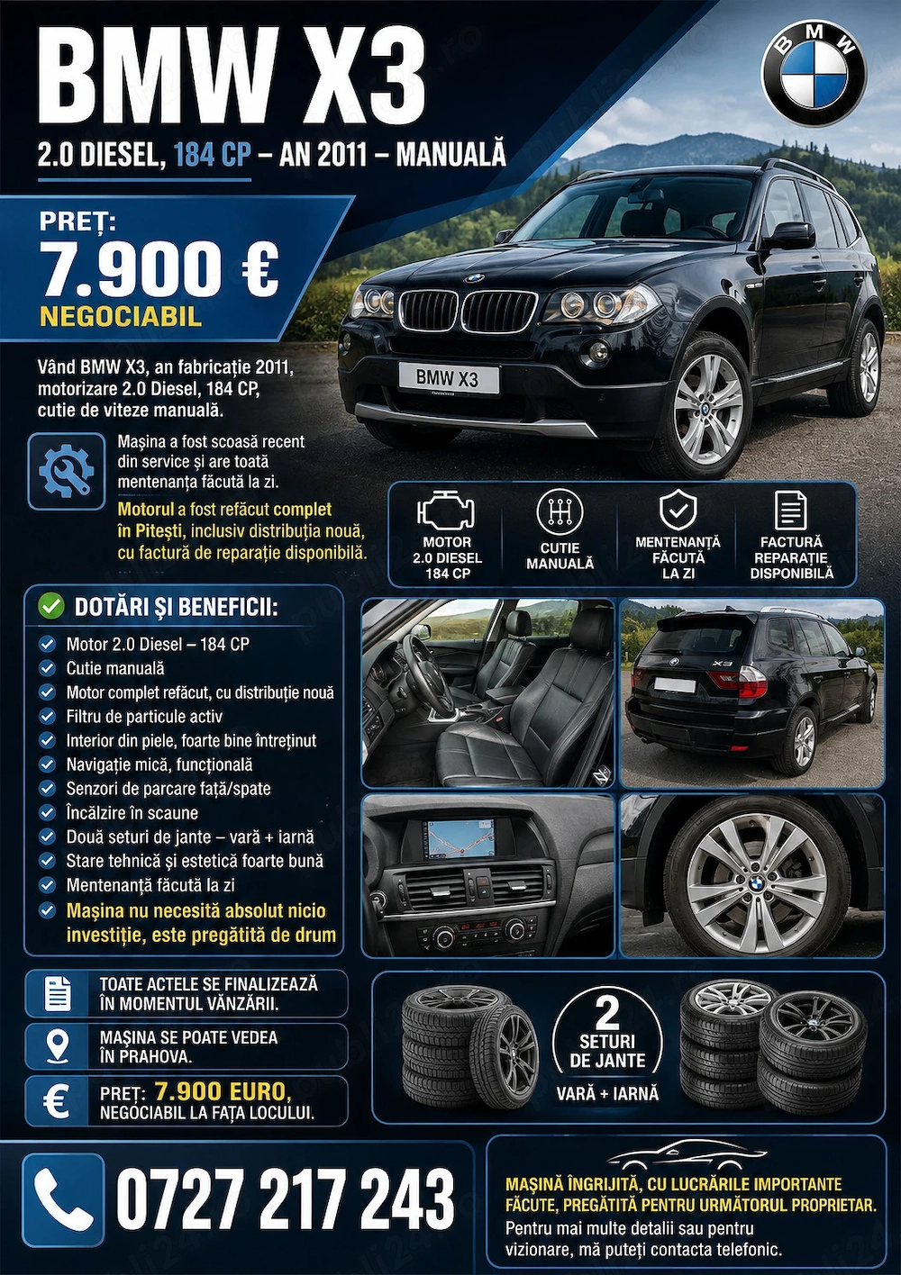 De vanzare BMW X3 