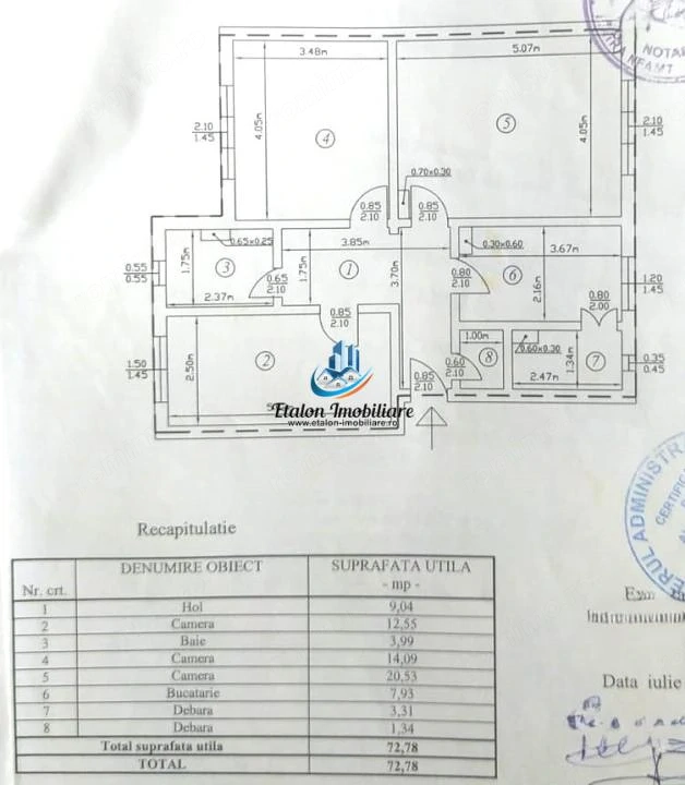 Apartament 3 camere, parter, Calea Romanului